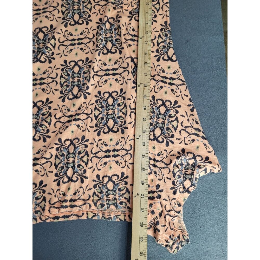 Fresh Produce Womens XS Pastel Asymmetric Sharkbite Hem Tunic Top Tee Comfy Boho - Picture 5 of 8